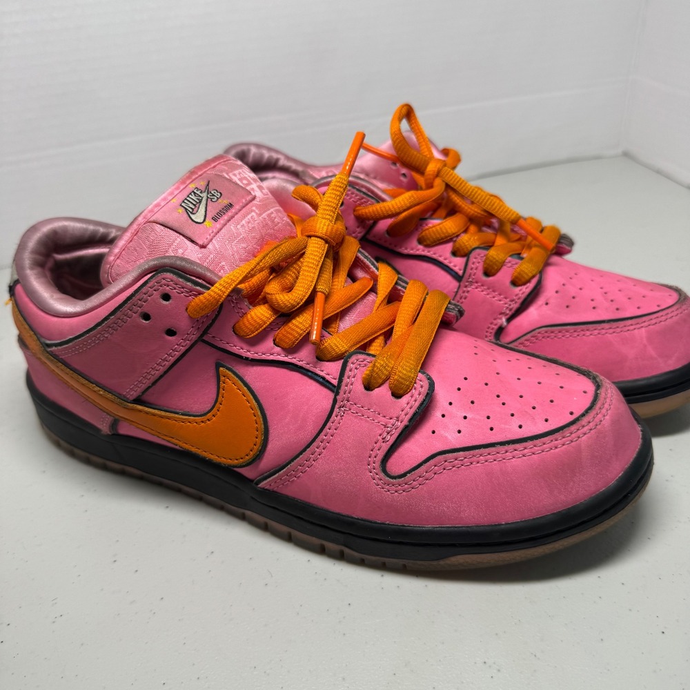 Powerpuff Girls Nike SB Dunk Low Blossom Pink Men's Size 7.5 FD2631-600 Sneakers
